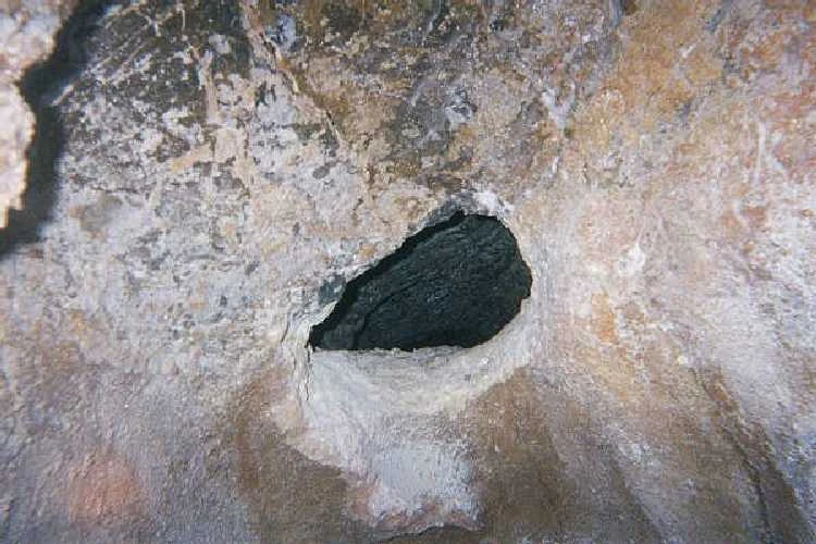 The size of the opening at this point.